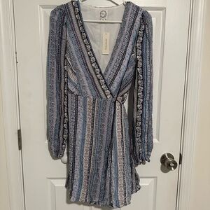 NWT Blue wrap Dress